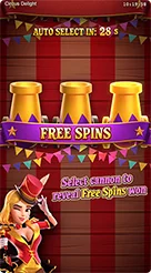 Circus Delight · Identifikasi susunan tombol kendali putaran dan pengatur tempo permainan.